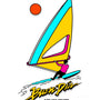 BUEN DIA WINDSURFING RETRO STICKER