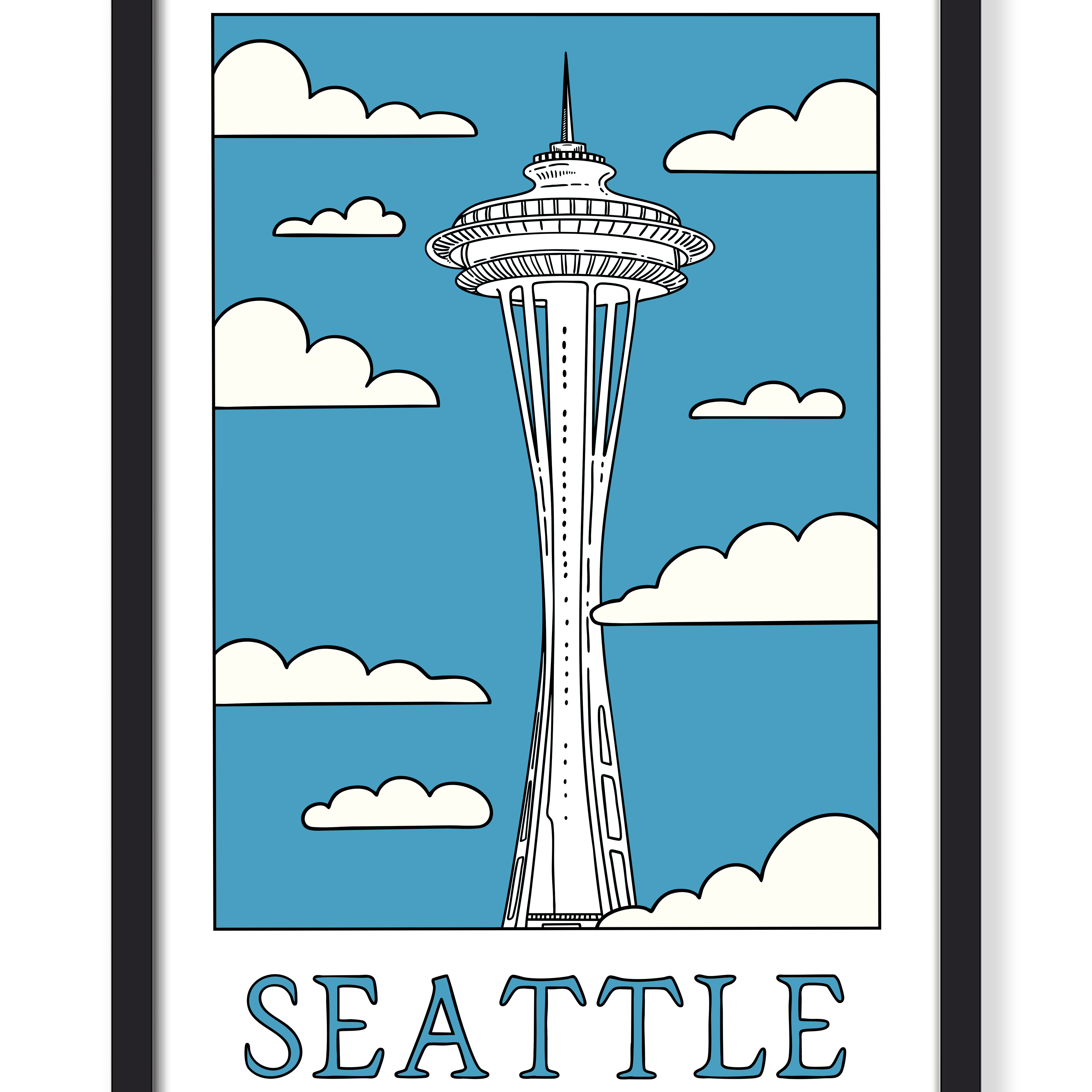 SEATTLE SPACE NEEDLE PRINT