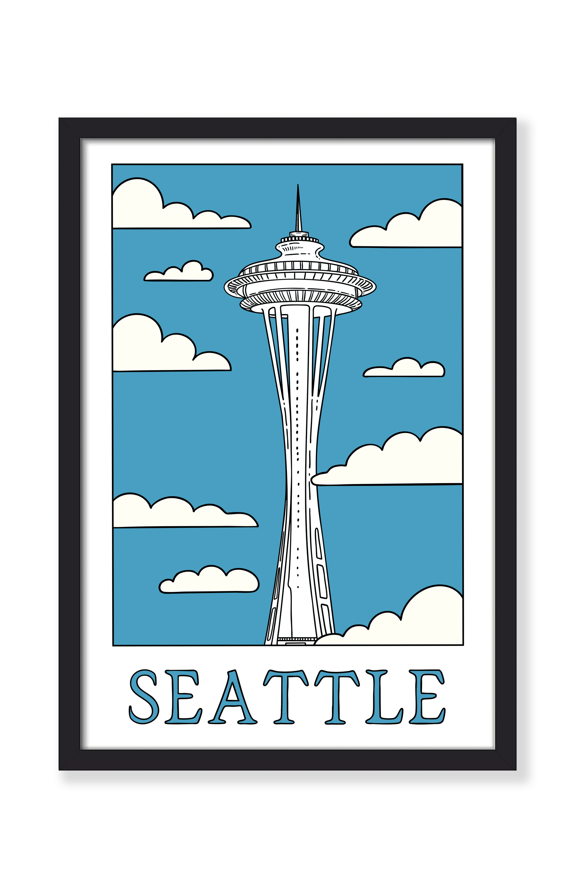SEATTLE SPACE NEEDLE PRINT
