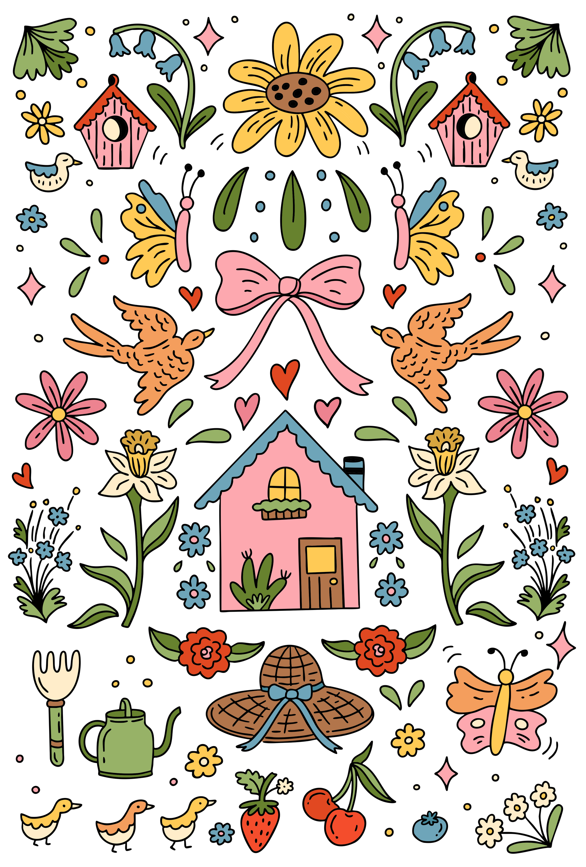 SPRING THINGS COLLAGE PRINT