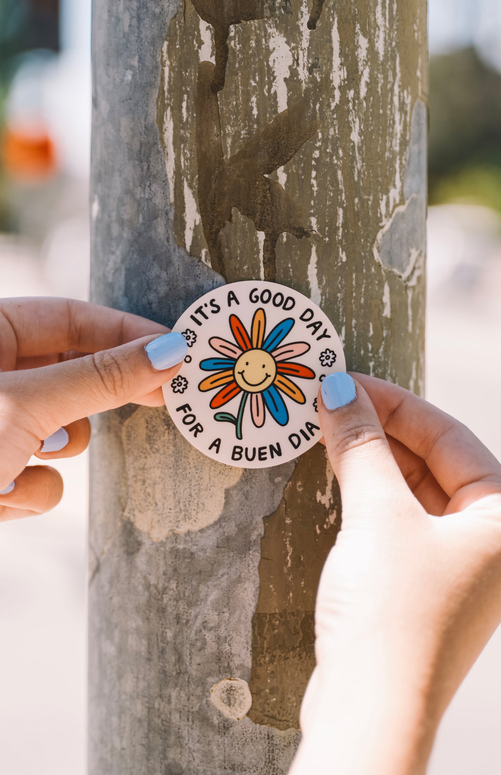 ITS A GOOD DAY FOR A BUEN DIA STICKER