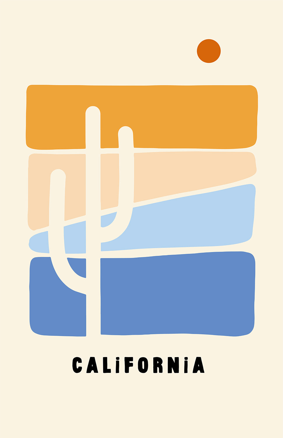 CALIFORNIA DESERT PRINT