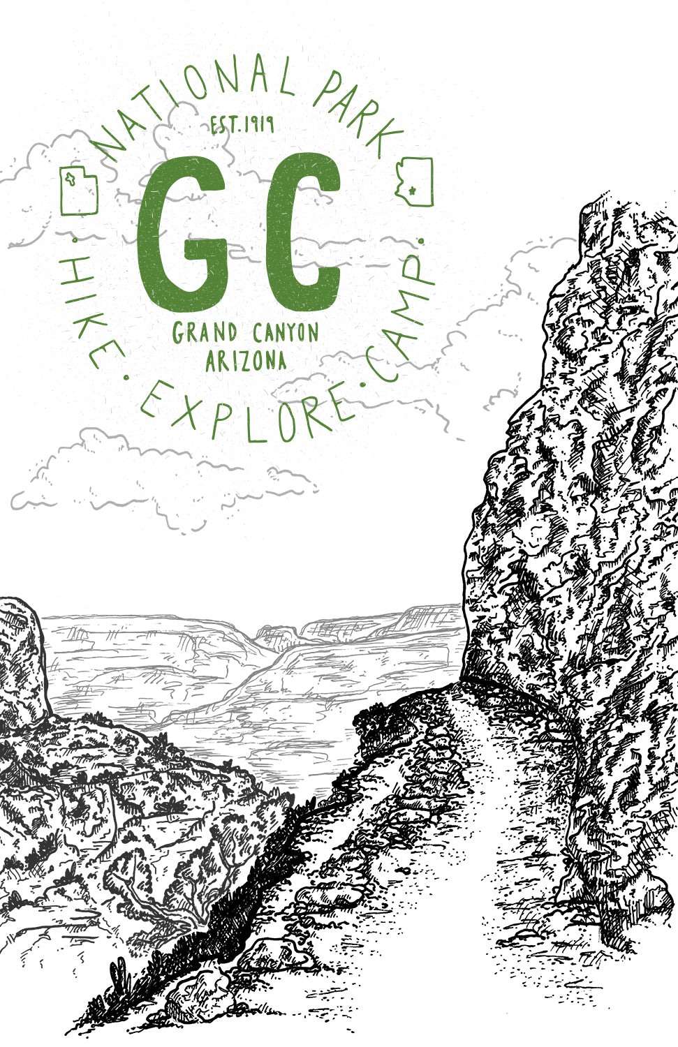 GRAND CANYON NATIONAL PARK PRINT