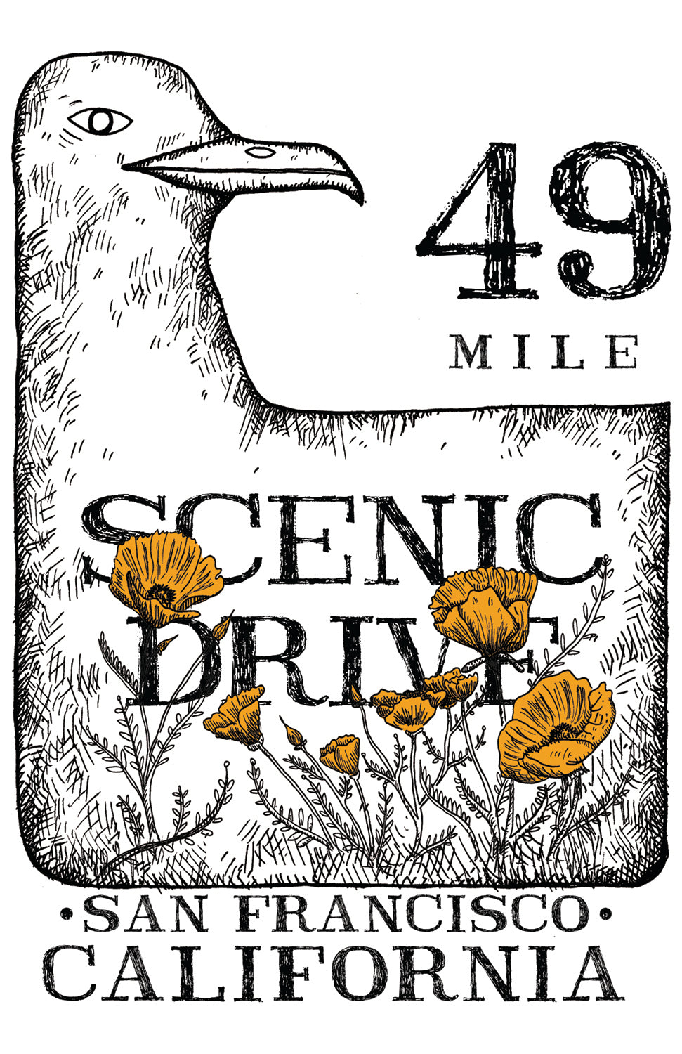 49 MILE DRIVE PRINT