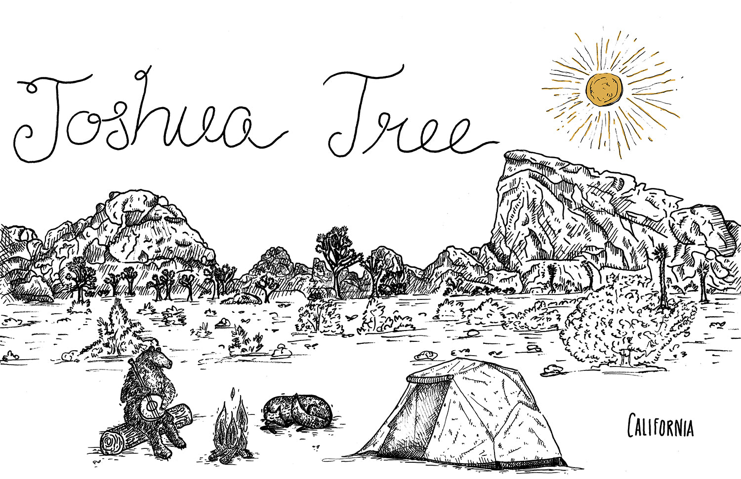 JOSHUA TREE - ILLUSTRATION PRINT