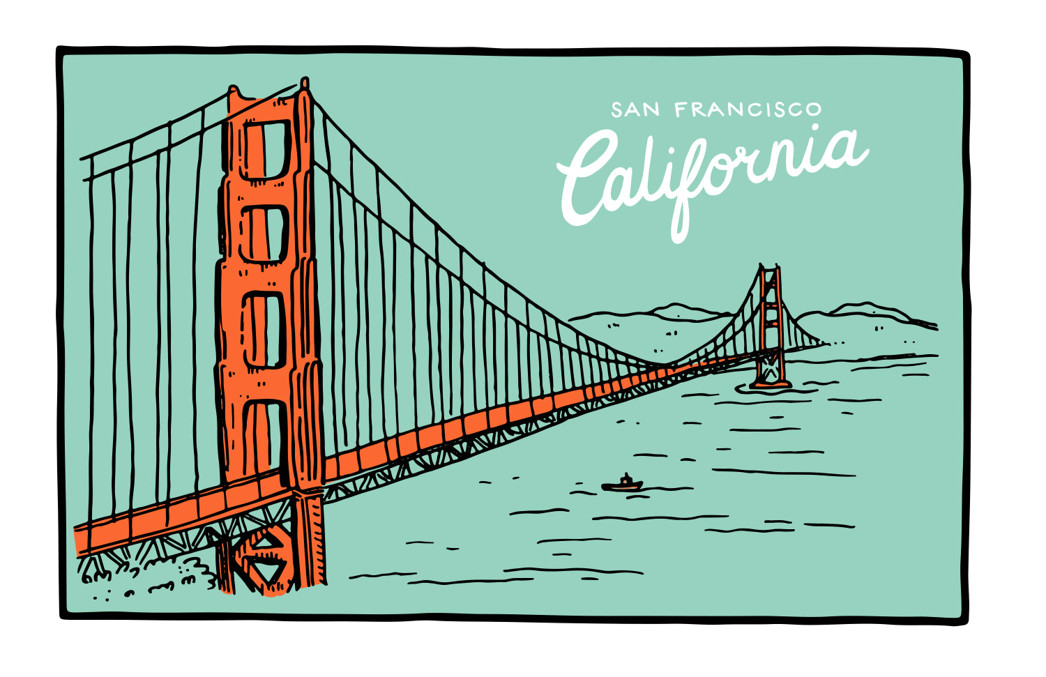 SAN FRANCISCO, CALIFORNIA PRINT