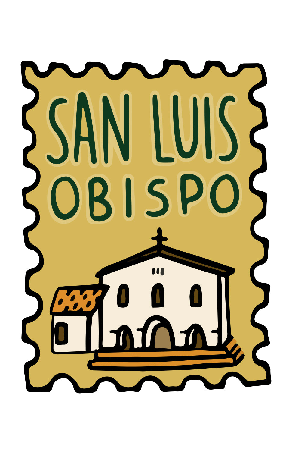 SAN LUIS OBISPO STAMP PRINT