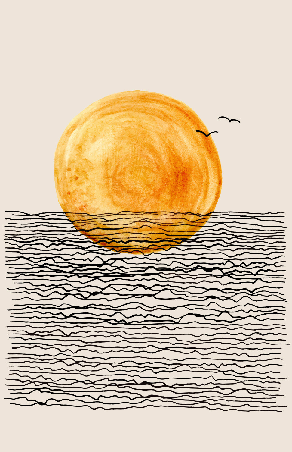 CALIFORNIA SUNSET PRINT