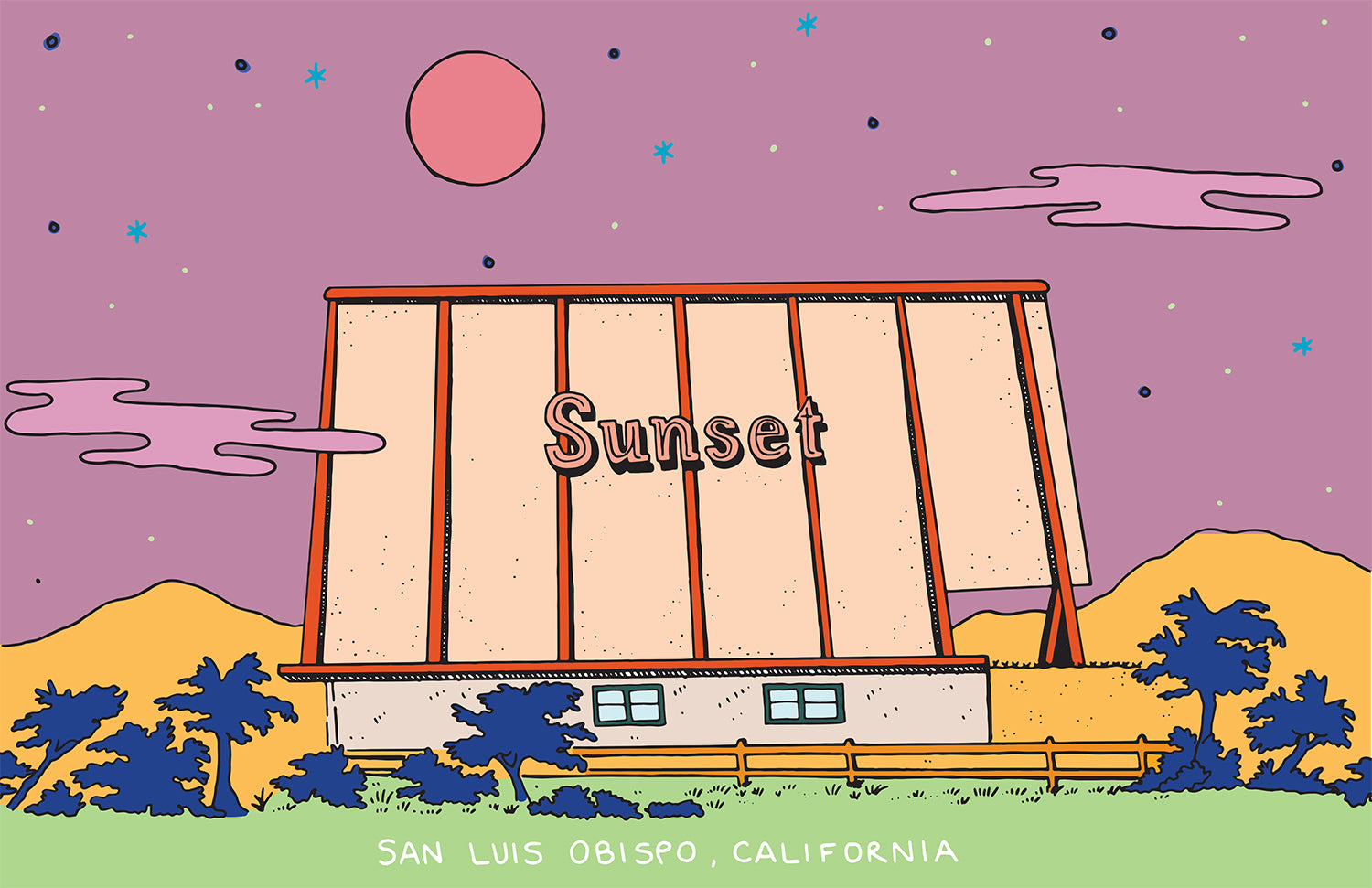 SUNSET DRIVE-IN PRINT