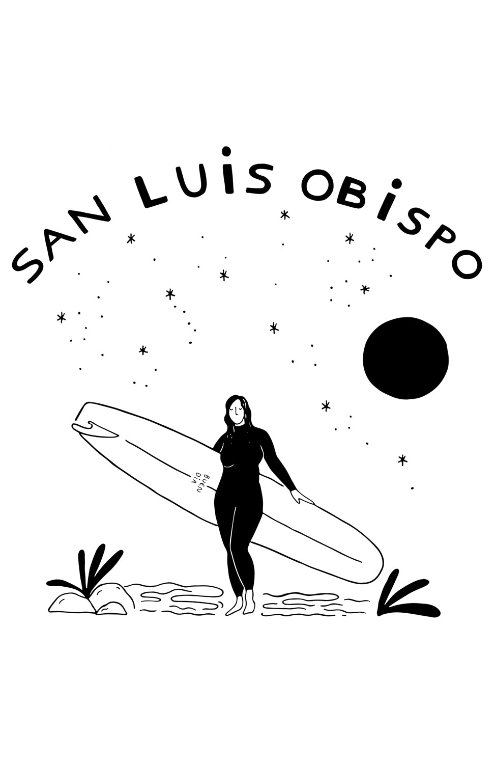 SLO SURFER GIRL PRINT
