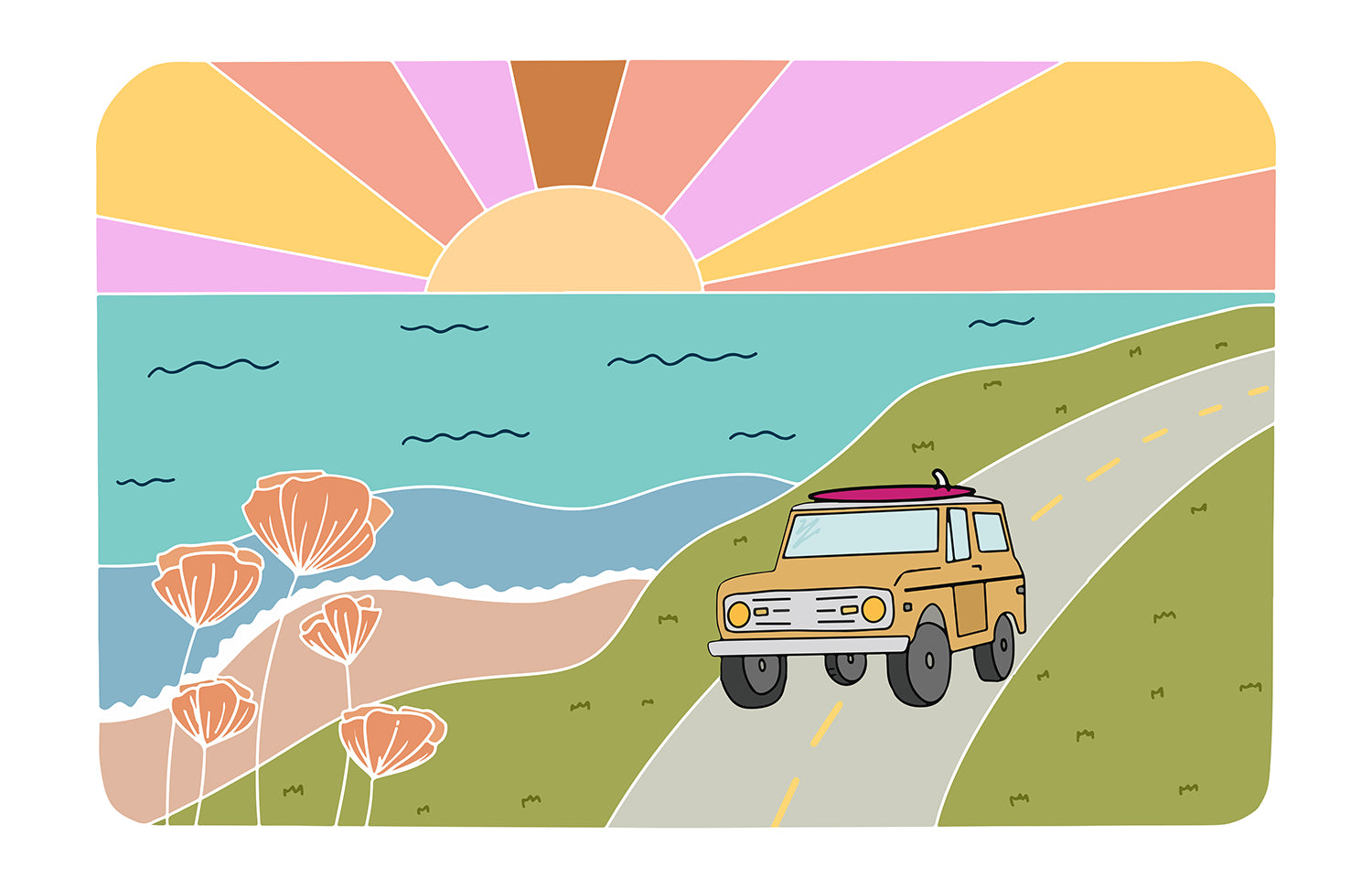 LET'S GO AWAY TOGETHER PRINT